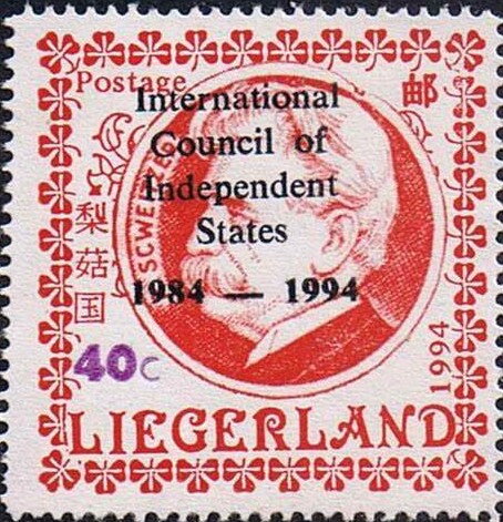 International Council of Independent States overprint