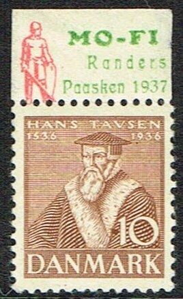 Mo Fi Randers Paasken 1937 Hans Tavsen 10 Oere