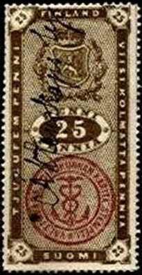 Stamp, Coat of Arms of Finland, Finland,  , Coats of Arms, Crowns and Coronets