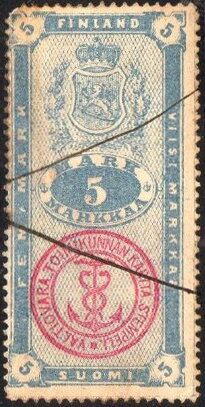 Stamp, Coat of Arms of Finland, Finland,  , Coats of Arms, Crowns and Coronets