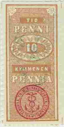 Stamp, Numeral, Finland,  , Numbers