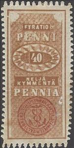 Stamp, Numeral, Finland,  , Numbers
