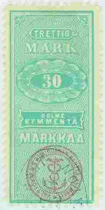 Stamp, Numeral, Finland,  , Numbers