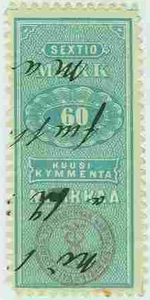 Stamp, Numeral, Finland,  , Numbers
