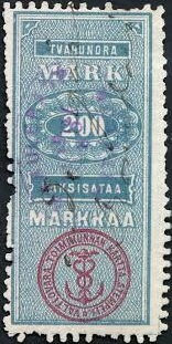 Stamp, Numeral, Finland,  , Numbers