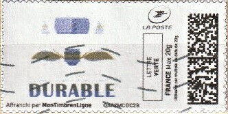 Durable. Blue and grey logo