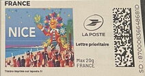 Stamp, Nice. Redesign, France,  , Beaches, Festivals