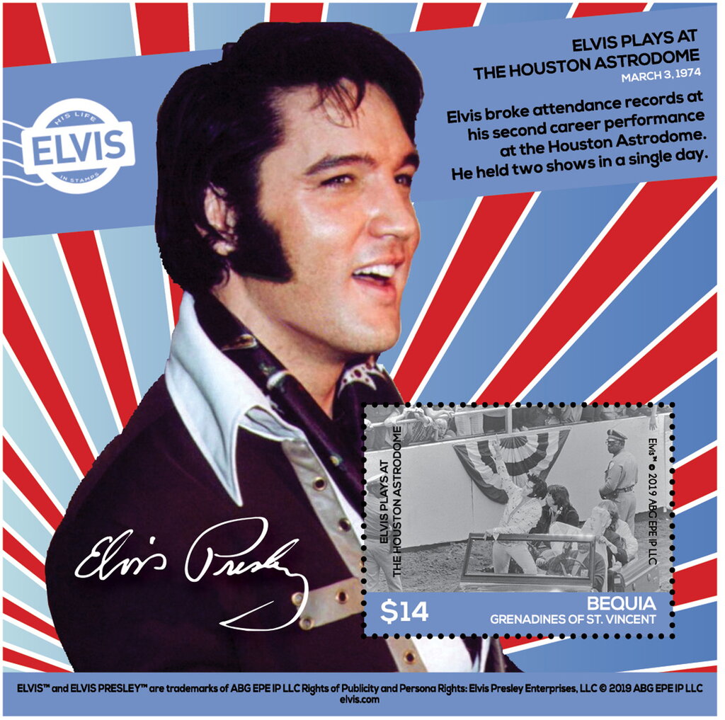 Elvis Plays at the Houston Astrodome