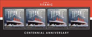 Mini Sheet, R.M.S. Titanic, Grenadines of St. Vincent, Canouan,  , Disasters, Passenger-ships, Ships