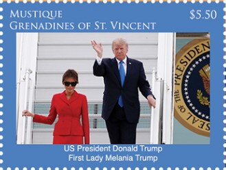 U.S. President D. Trump & First Lady M. Trump