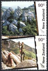 Se-tenant, Mt Olympus & South of Rivendell, New Zealand,  , Books, Mountains, film