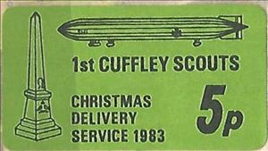 Stamp, Airship and Monument, Personalized and Private Mail Stamps,  , Christmas, Scouting