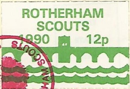 Stamp, Chapel on Rotherham Bridge, Personalized and Private Mail Stamps,  , Bridges, Christmas, Churches - Cathedrals - Basilicas - Chapels, Scouting