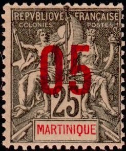Stamp, Stamp 1892-1899 overloaded, French Colonies,  