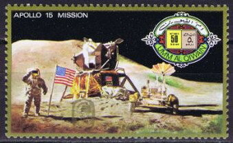 astronaut and the U.S.A. flag