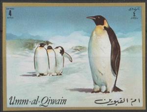 Stamp, Emperor Penguin (Aptenodytes forsteri), Umm al-Qiwain,  , Animals (Fauna), Birds, Penguins