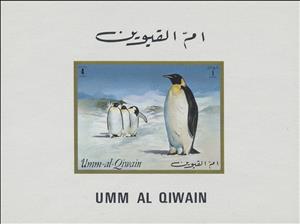 Stamp, Emperor Penguin (Aptenodytes forsteri), Umm al-Qiwain,  , Animals (Fauna), Birds, Penguins