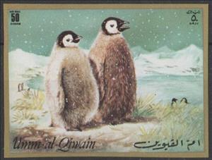 Stamp, Emperor Penguin (Aptenodytes forsteri) - Juvenile, Umm al-Qiwain,  , Animals (Fauna), Birds, Penguins