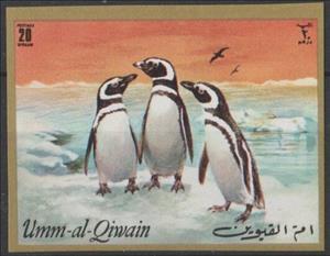 Stamp, Magellanic Penguin (Spheniscus magellanicus), Umm al-Qiwain,  , Animals (Fauna), Birds, Penguins