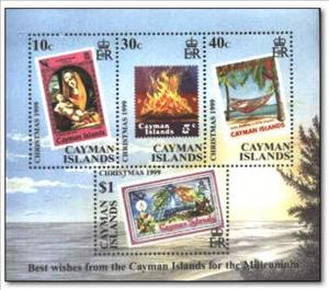 Souvenir Sheet, Christmas 1999, Cayman Islands,  , Christmas