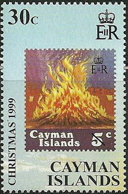 Christmas stamp from year 1984