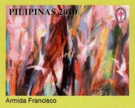Stamp, Armida Francisco, Cinderellas,  , Environment Protection, Paintings, Tuberculosis / TBC