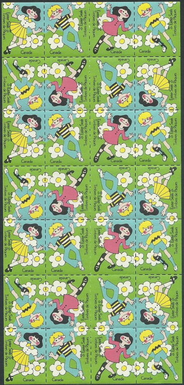 Easter seals Timbres de Paques (undated)