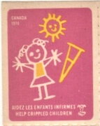 Help Crippled Chiildren Aidez Enfants Malades 1970