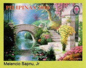 Stamp, Melencio Sapnu, Jr., Cinderellas,  , Environment Protection, Paintings, Tuberculosis / TBC