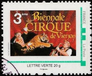 Stamp, 3rd Biennial Circus Vierzon, France,  , Circus