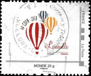 Stamp, 44 CDEM 2018 Luneville, France,  , Air Balloons
