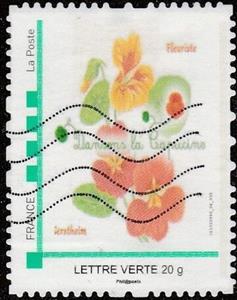 Stamp, Capucine Florist . Nasturchums, France,  , Flowers