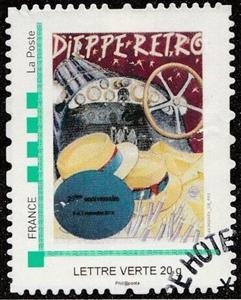 Stamp, Dieppe Retro, France,  , Cars
