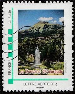 Stamp, Domaine d'Emeraude Martinique, France,  , Landscapes, Parks, Waterfalls