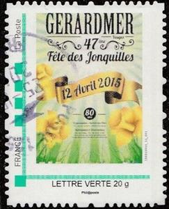 Stamp, Gerardmer 47 Daffodil Festival, France,  , Festivals, Flowers