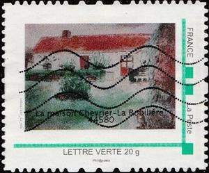Stamp, Maison Chevrier La Rouiilere, France,  , Buildings, Houses