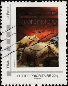Stamp, Prehistory Toulouse Museum, France,  , Museums, Prehistory
