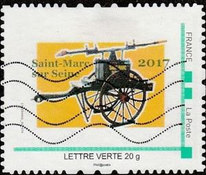 Stamp, Saint Marc sur Seine 2017, France,  , Agricultural Machinery