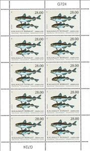 Full Pane, Arctic Cod (Boreogadus saida)KB, Greenland,  , Animals (Fauna), Fishes, Sea Life