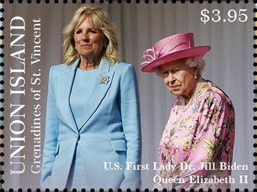 U.S. First Lady Dr. Jill Biden & Queen Elizabeth II
