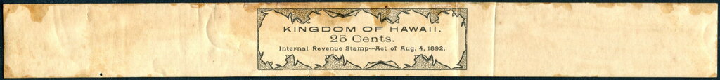 Internal Revenue Stamp - Act of Aug. 4, 1892