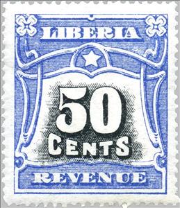 Stamp, Numeral, Liberia,  , Numbers, Stars