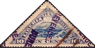 Stamp, Robertsport, Liberia,  , Sea, Ships, Triangle Stamps