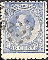 Stamp, King William III (1817-1890), Netherlands,  , Famous People, Heads of State, Kings, Men, Royalty
