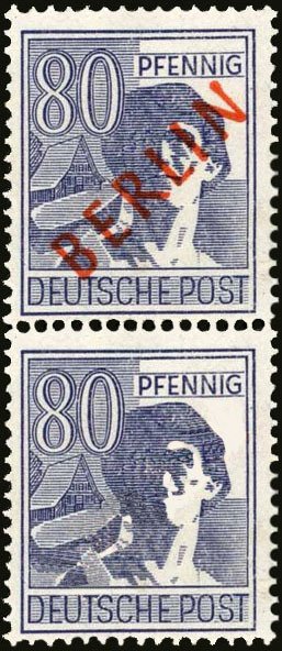 Se-tenant, Worker, Berlin,  , Agriculture, Professions, Crafts
