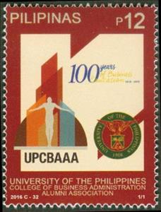 Stamp, University of the Philippines CBAAA, Philippines,  , Monuments, Organizations, Seals (Emblems)