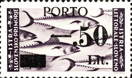 Fishes / Overprint "PORTO" and new value