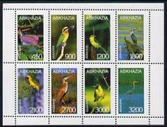 Mini Sheet, Birds, Abkhazia,  , Animals (Fauna), Birds