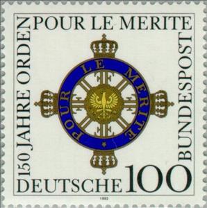 Stamp, Pour le mérite, Germany, Federal Republic,  , Religion, Anniversaries and Jubilees