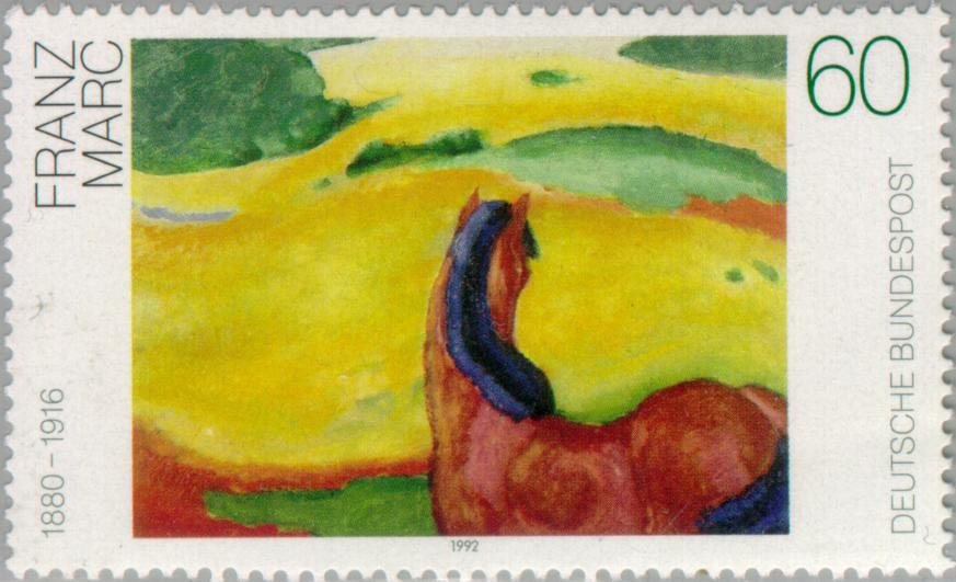 Landscape with a Horse, by Franz Marc (1880-1916)